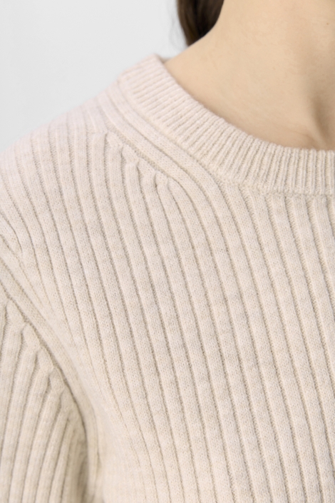 Object objelva 2/4 re o-neck knit noos